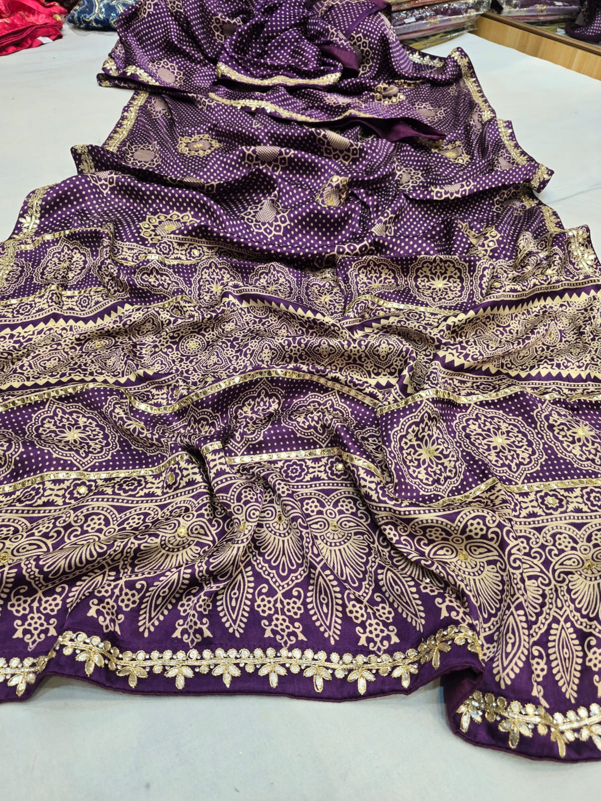 Kayatri New Bollywood Style Gotapatti Work Saree