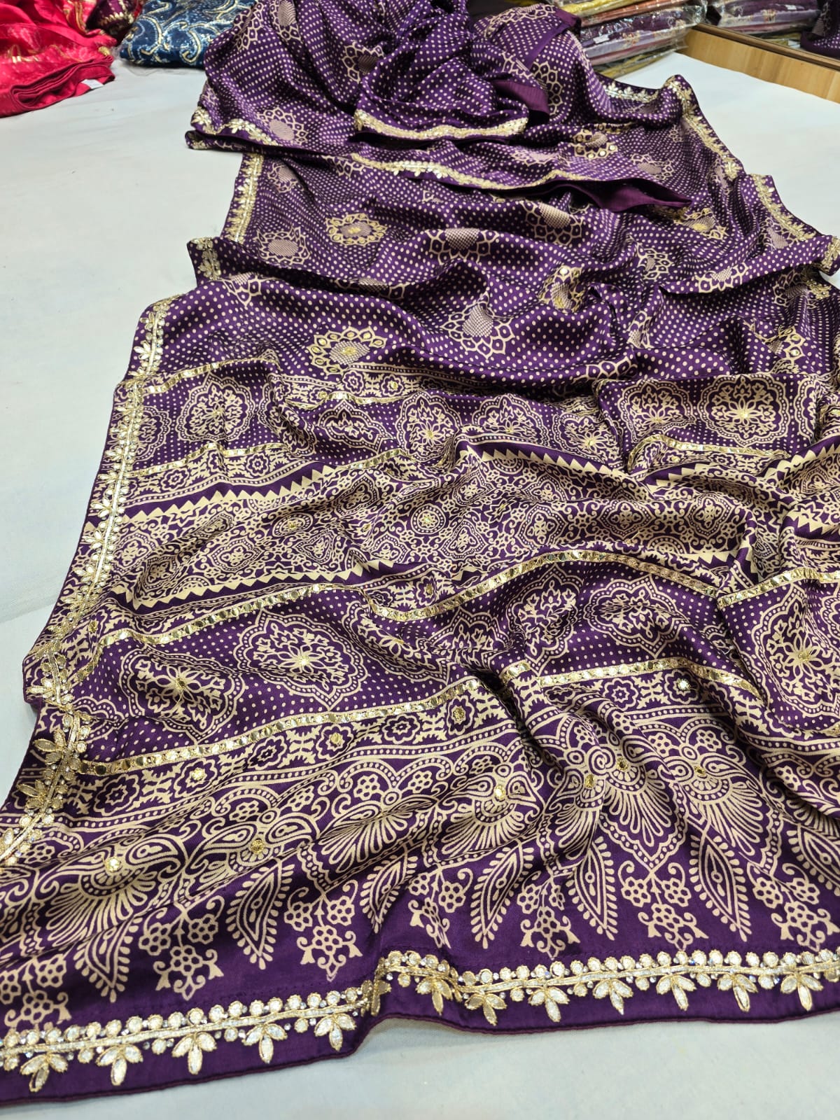 Kayatri New Bollywood Style Gotapatti Work Saree