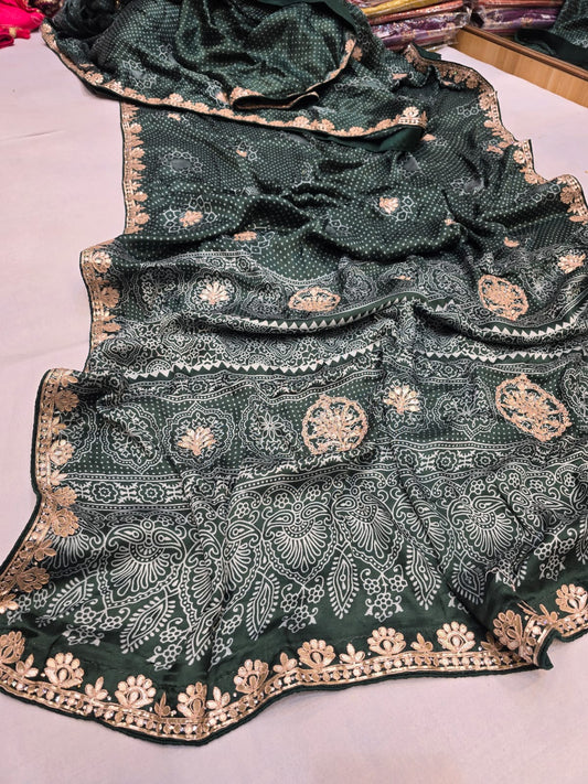 Kayatri New Bollywood Style Gotapatti Work Saree