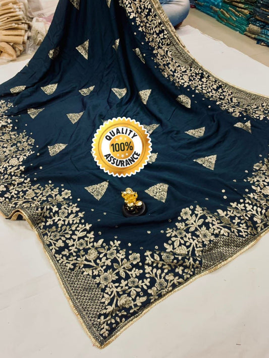 Kayatri New Viscose Dola Silk Designer Saree