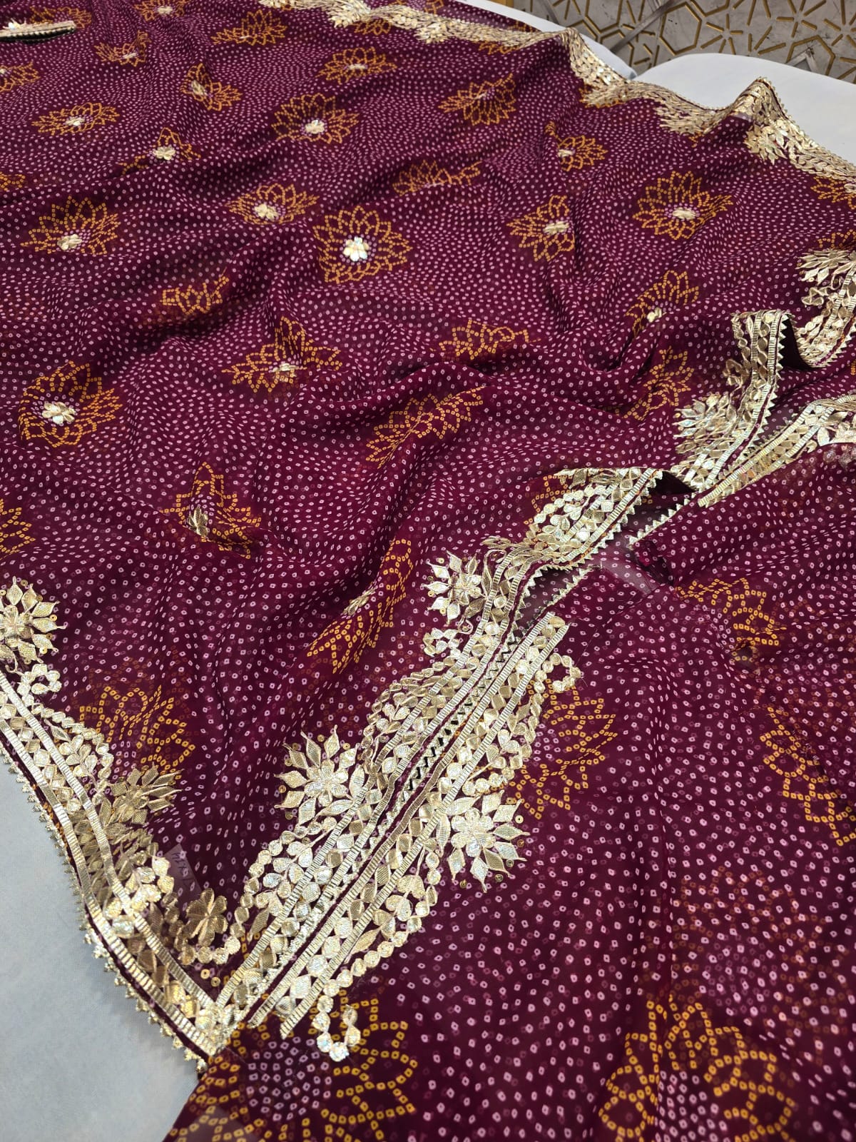Kayatri Beautiful Georgette Fancy Gotapatti Work saree