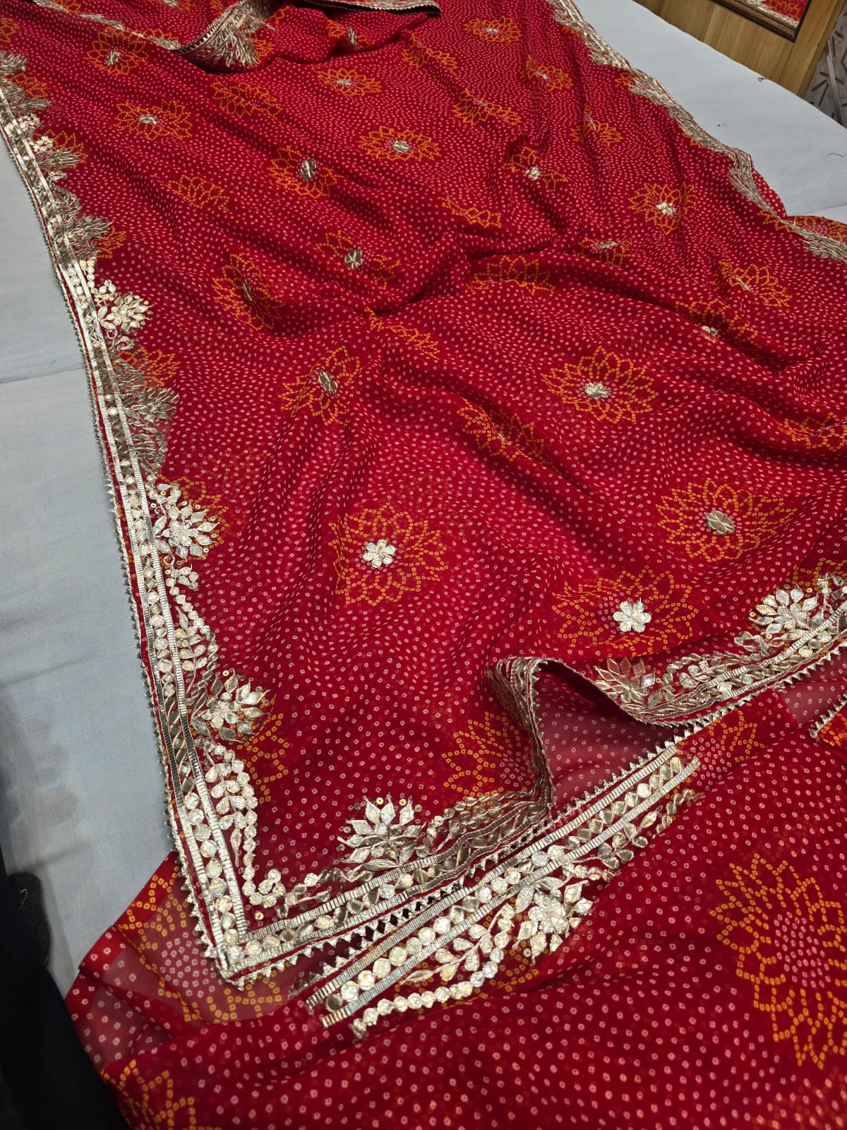 Kayatri Beautiful Georgette Fancy Gotapatti Work saree