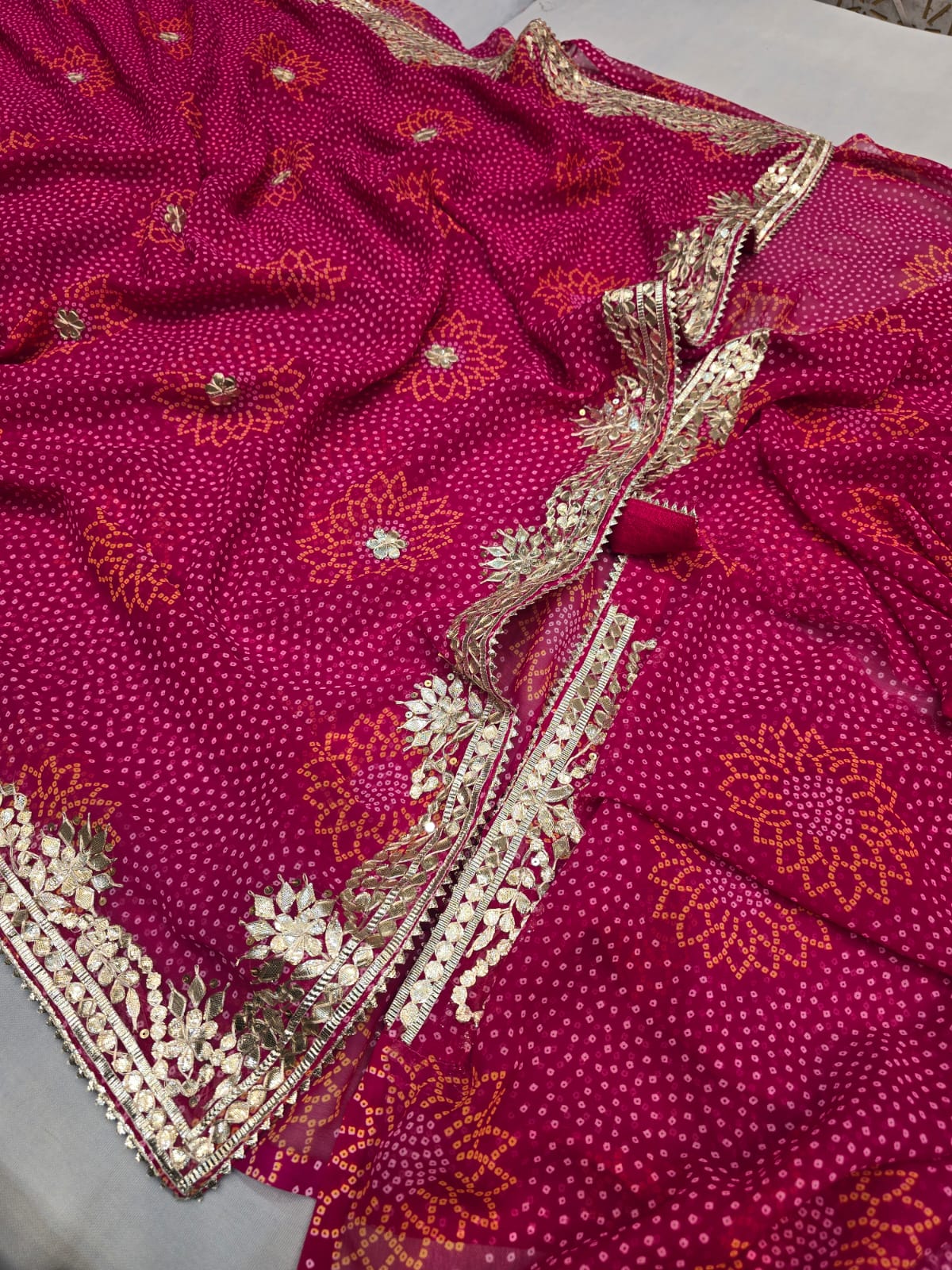 Kayatri Beautiful Georgette Fancy Gotapatti Work saree
