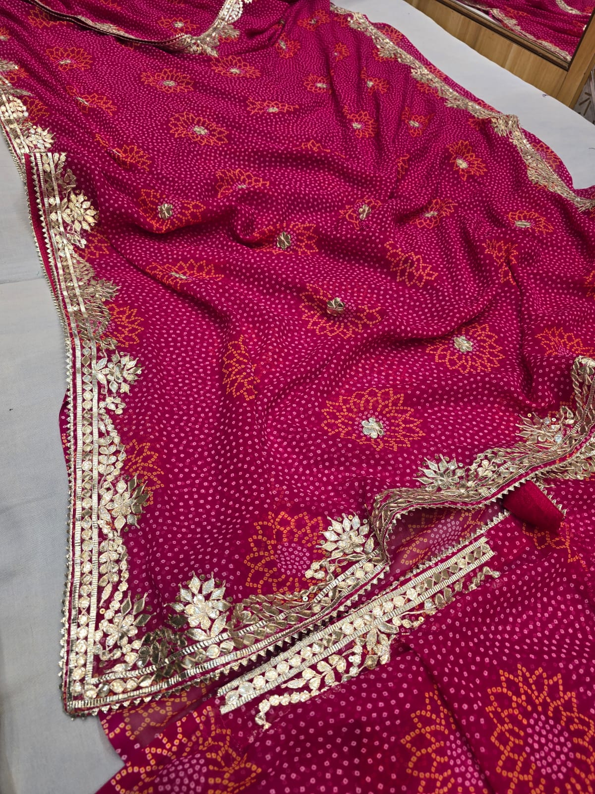 Kayatri Beautiful Georgette Fancy Gotapatti Work saree
