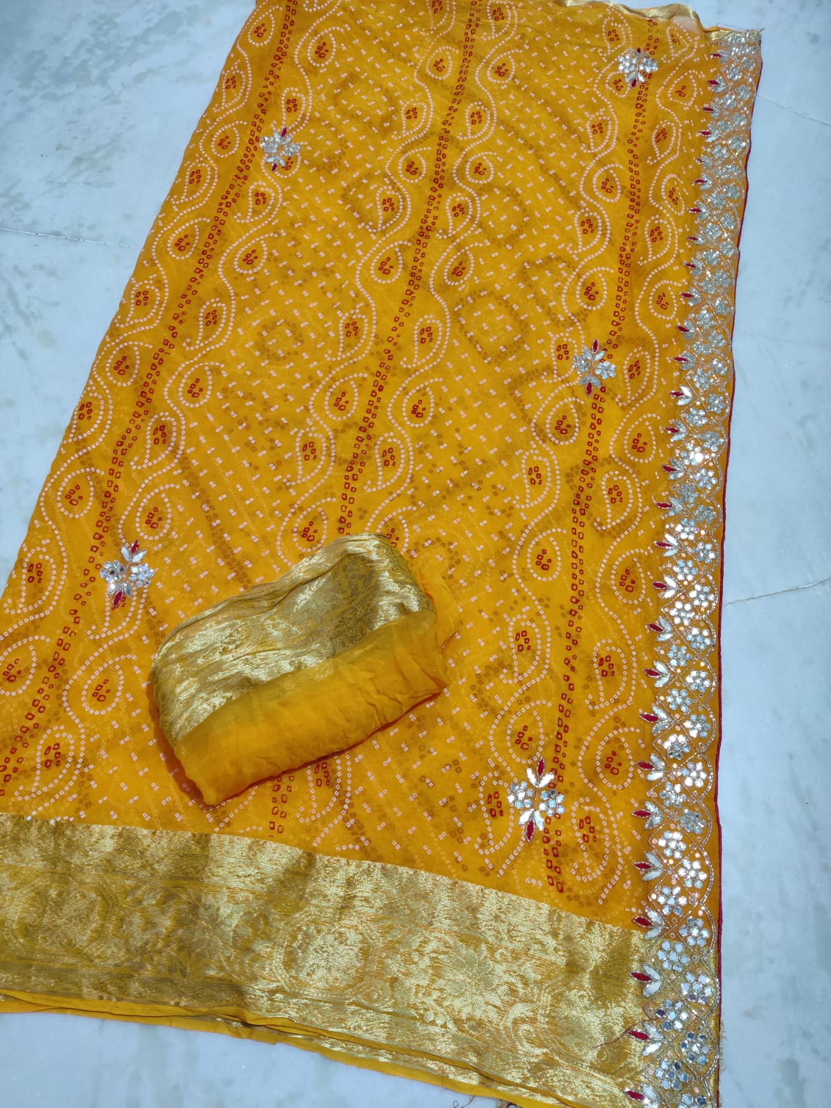 Kayatri New Pure Viscose Georgette Handwork Saree