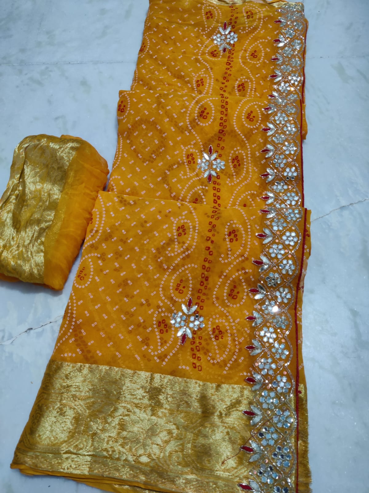 Kayatri New Pure Viscose Georgette Handwork Saree