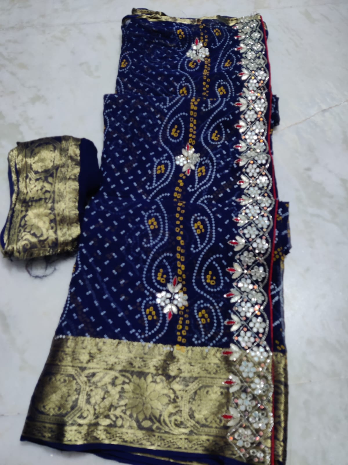 Kayatri New Pure Viscose Georgette Handwork Saree