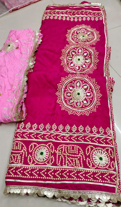Kayatri New Pure Upada Silk Fabric Rajwadi Style Saree
