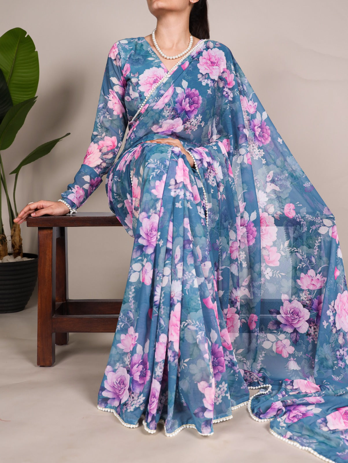 Kayatri Latest Weightless Marbal Printed Saree