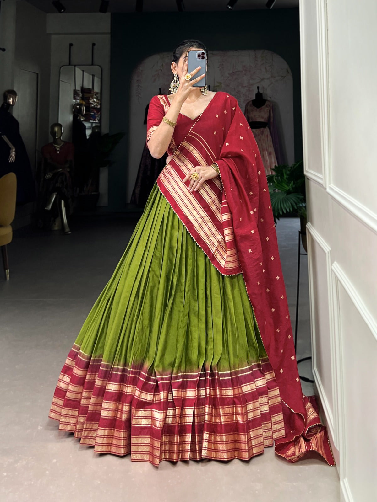 Kayatri New Pure Chanderi  Designer Lehenga