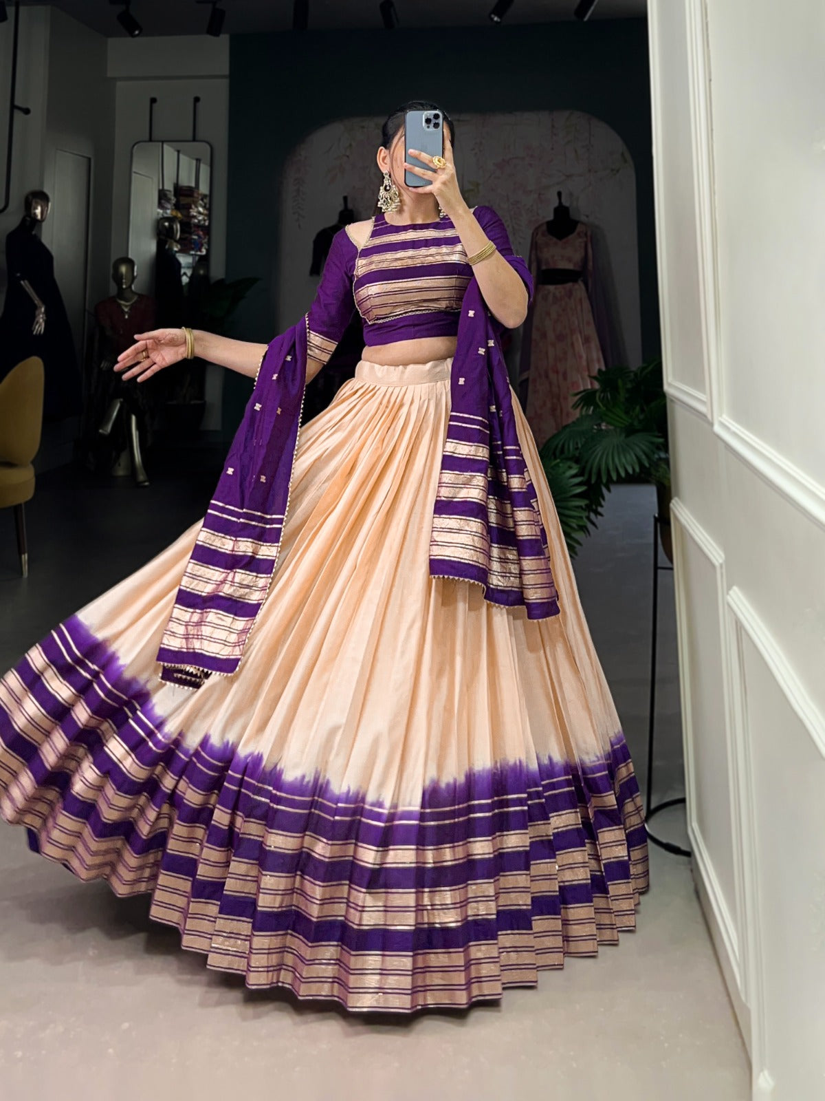 Kayatri New Pure Chanderi  Designer Lehenga