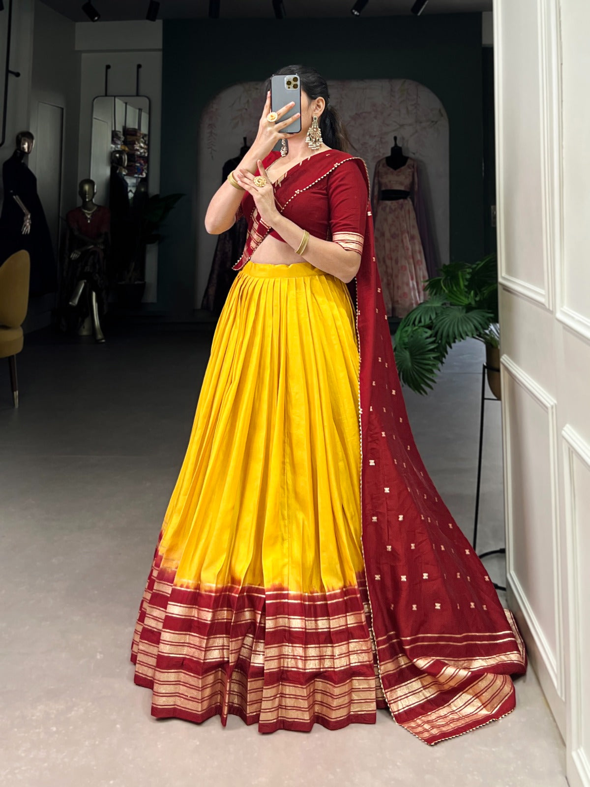Kayatri New Pure Chanderi  Designer Lehenga