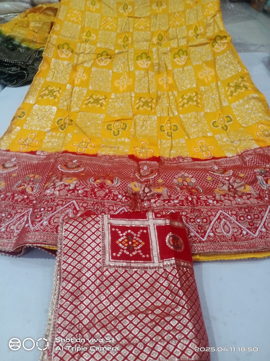Kayatri Latest Banarasi Dola Silk Jaipuri Dai Lehenga