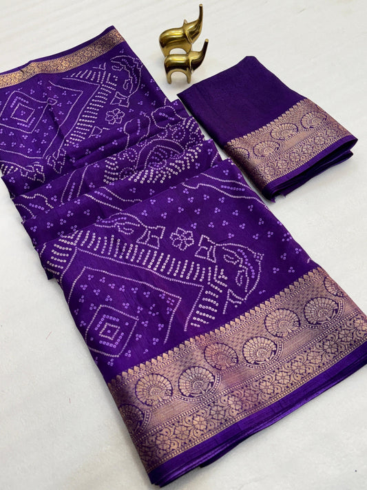 Kayatri New Bandhani Print Saree