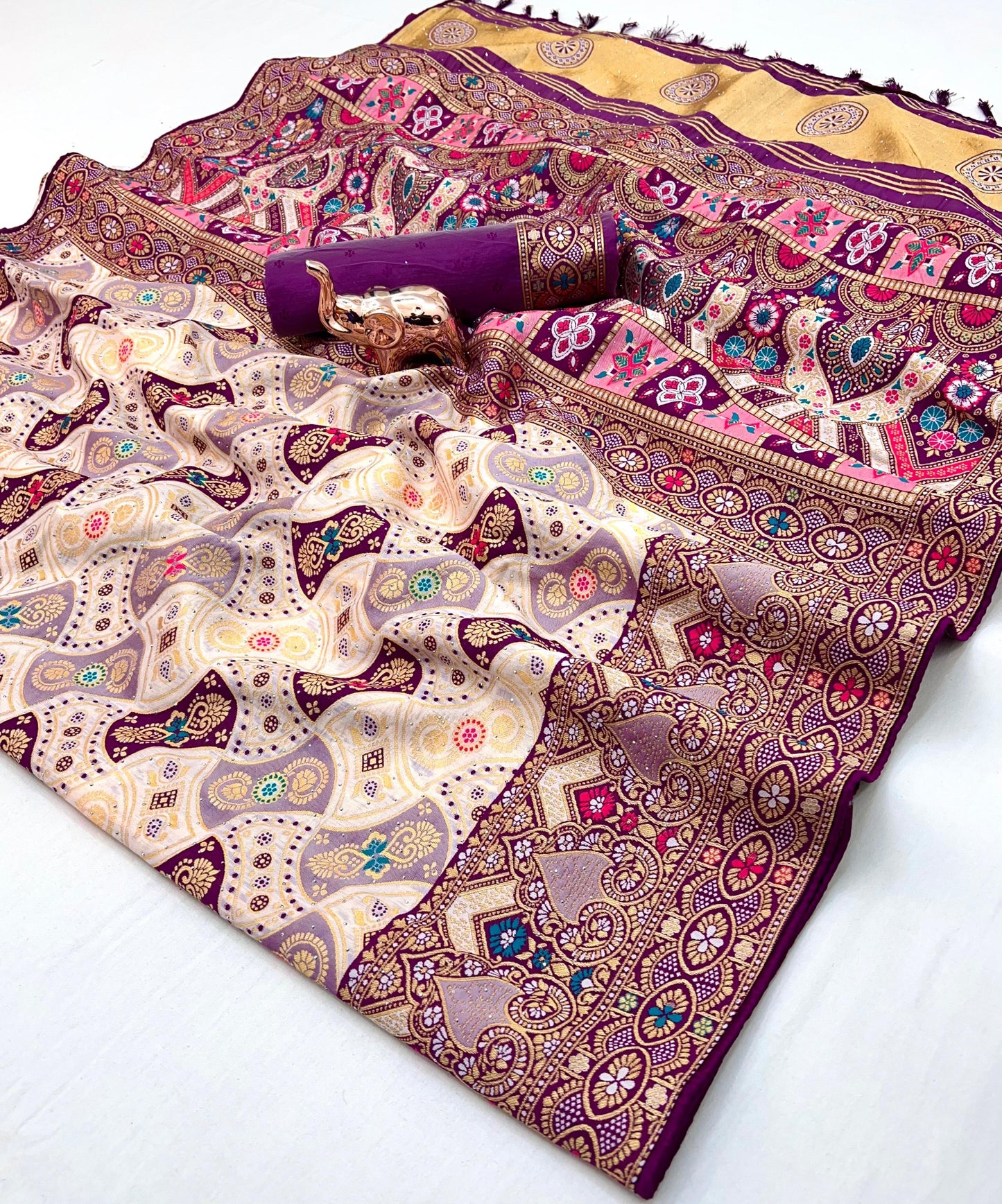 Kayatri New Sirvoski Diamond Work Saree