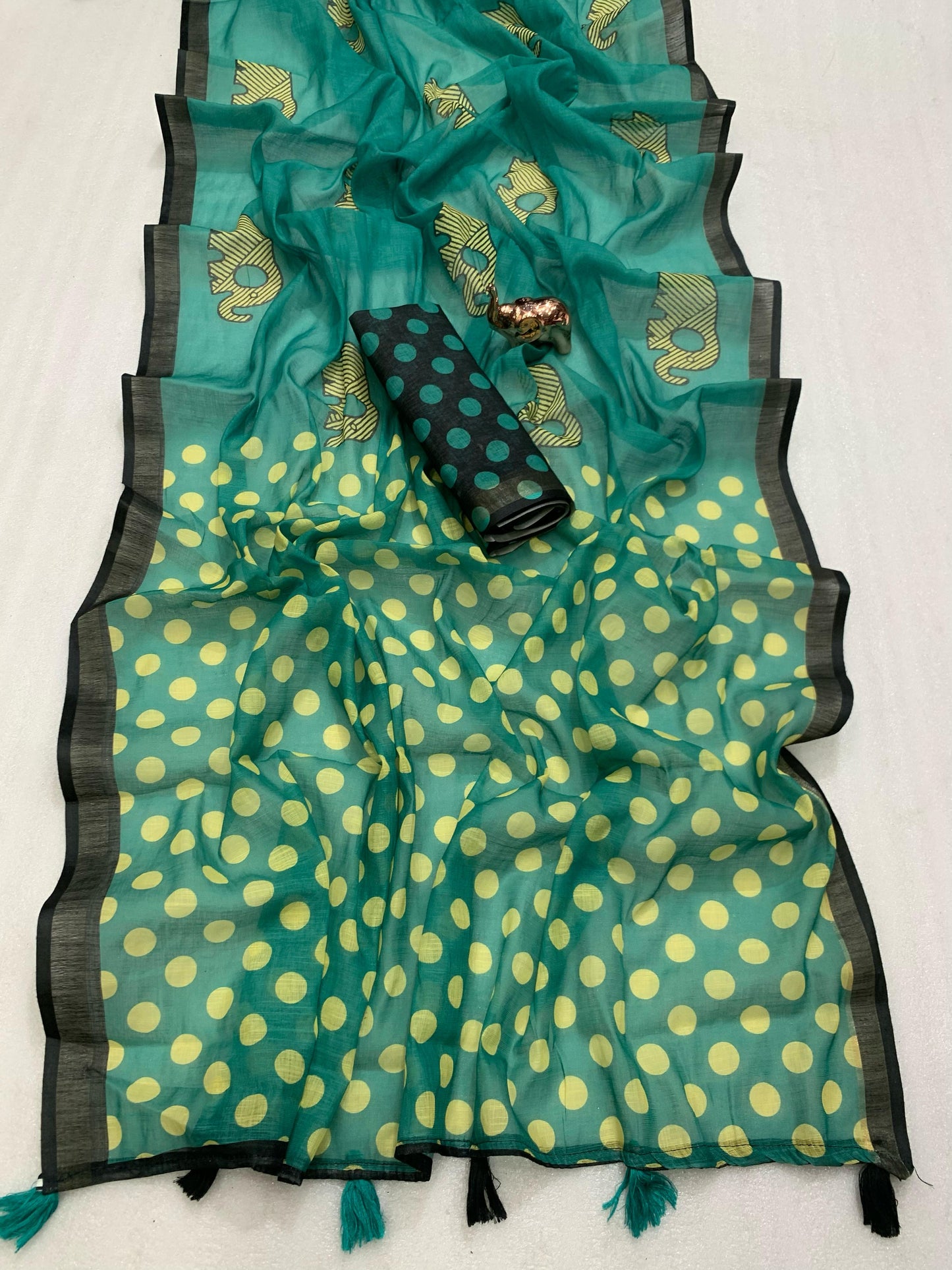 Kayatri New printed Kalamkari Patola And Batik Print Saree