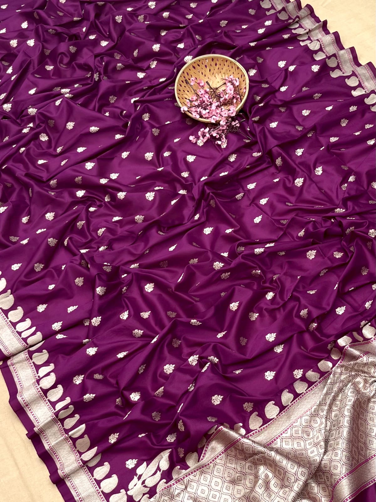 Kayatri New Pure Banarasi Cotton With Zari Weaving Saree