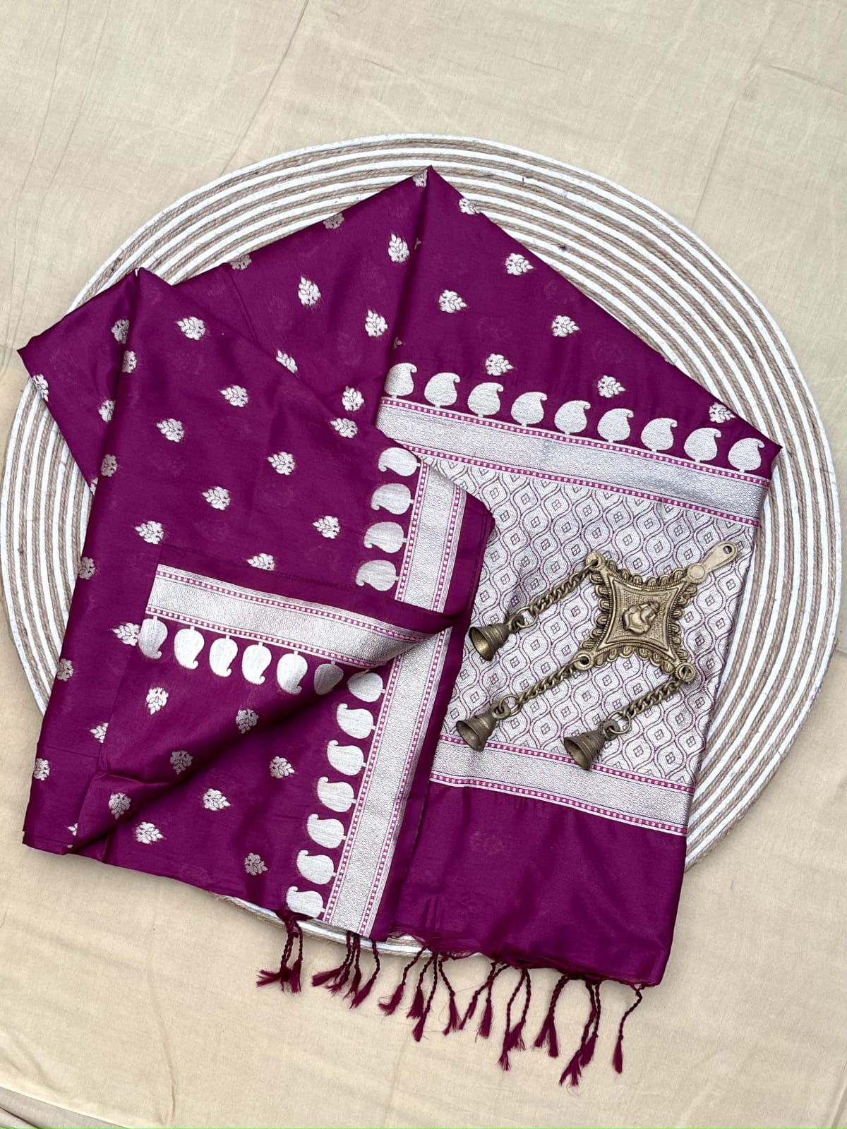 Kayatri New Pure Banarasi Cotton With Zari Weaving Saree
