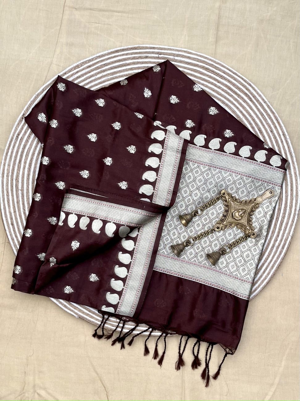 Kayatri New Pure Banarasi Cotton With Zari Weaving Saree