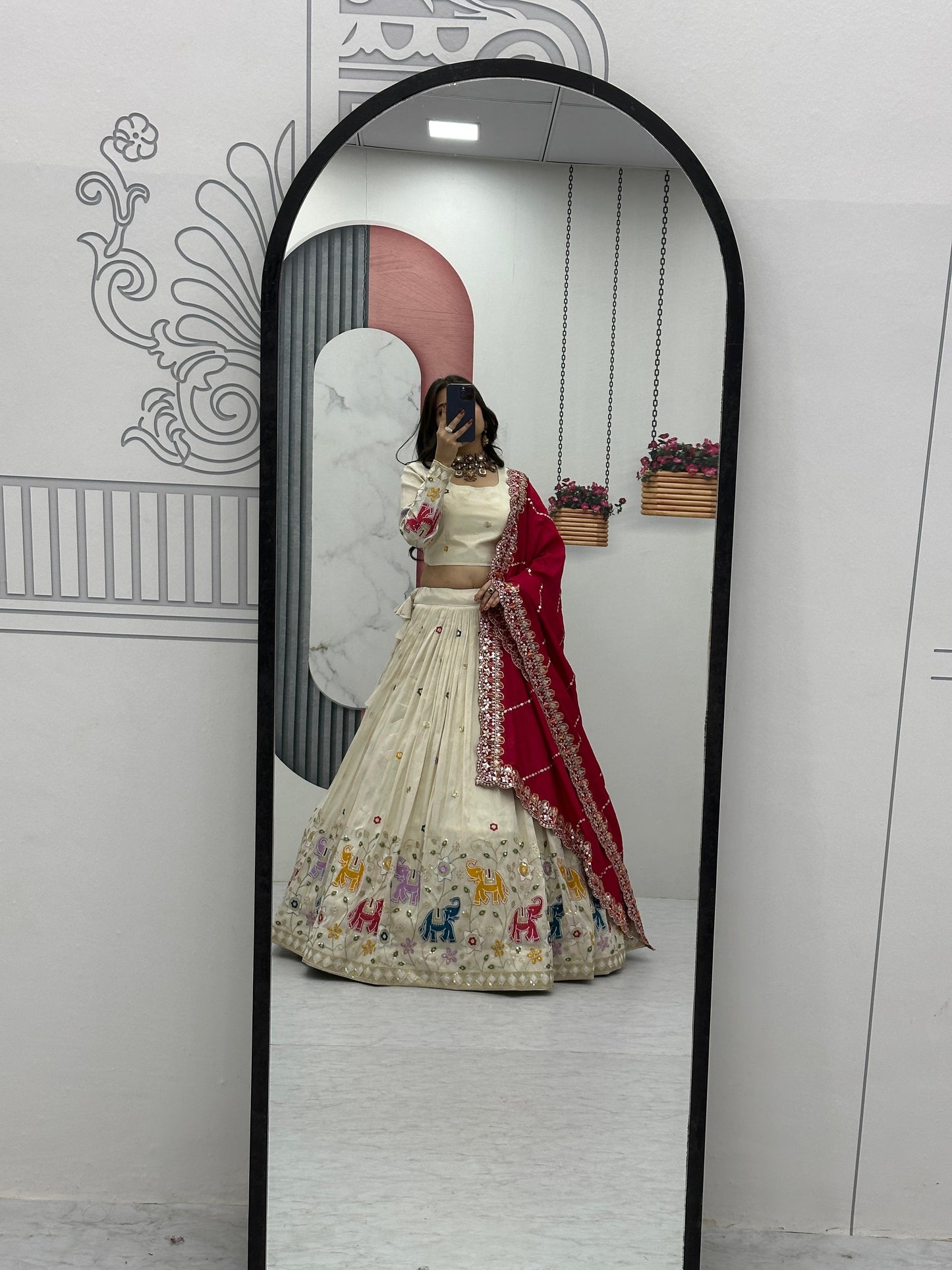 Kayatri Beautiful Pure Tissue Silk Lehenga Set