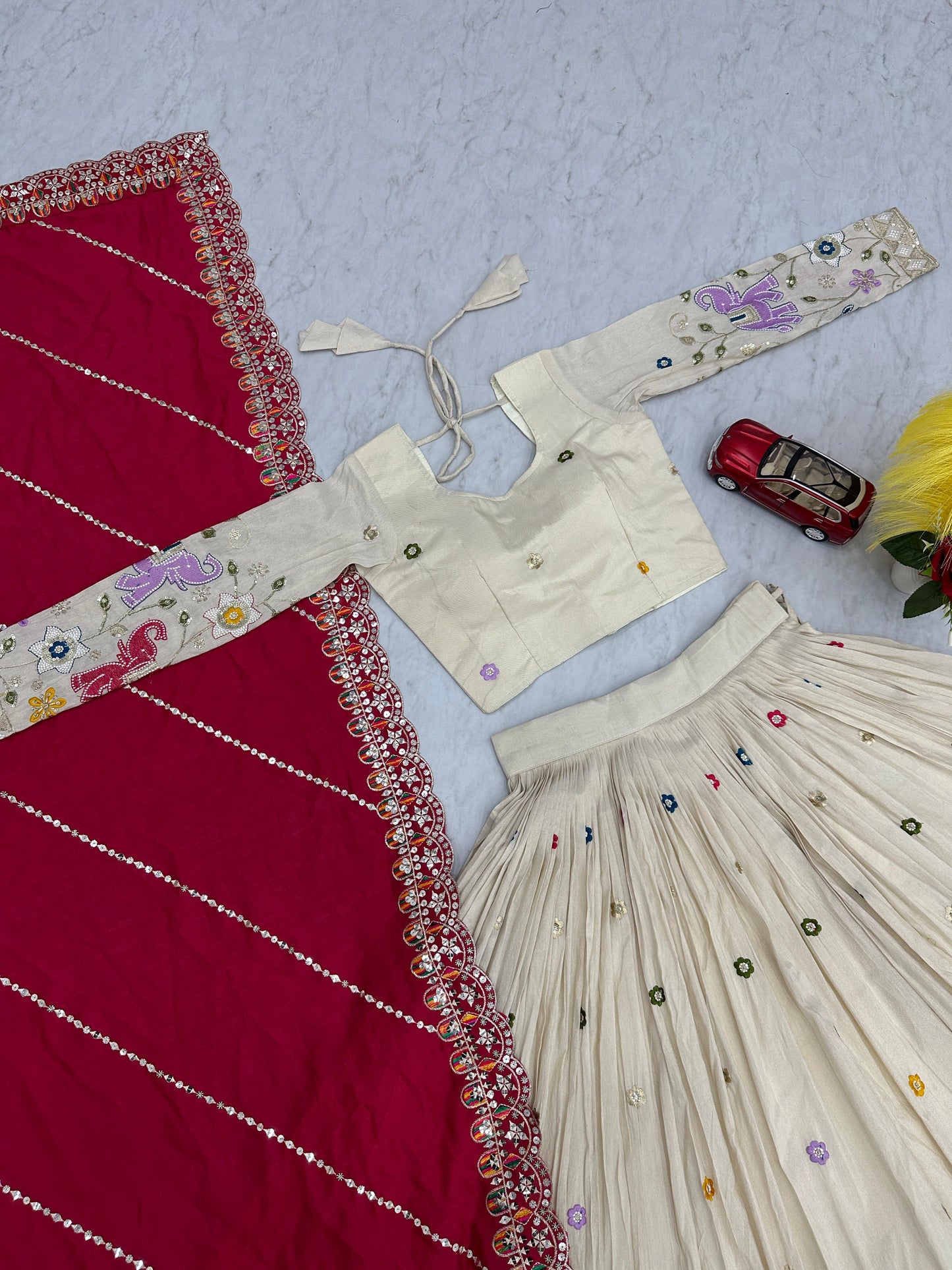 Kayatri Beautiful Pure Tissue Silk Lehenga Set