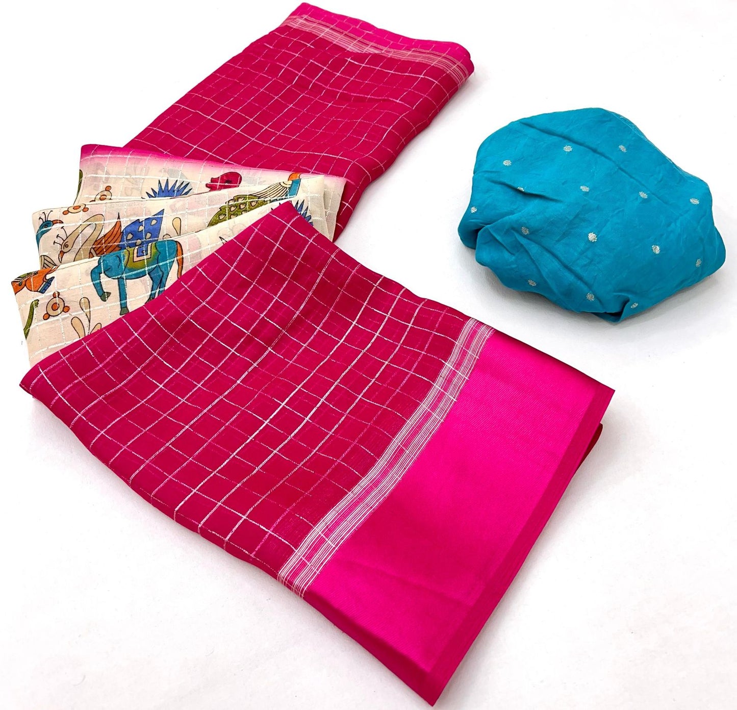 Kayatri Latest Colour Shaded Satin Border Printed Saree
