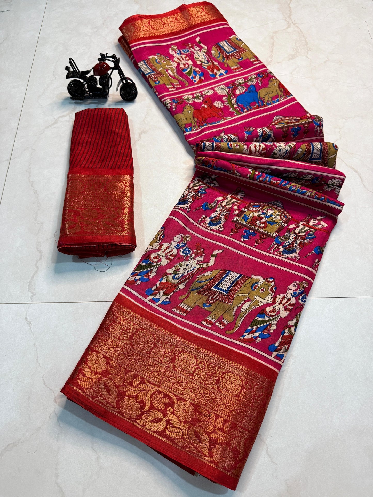 Kayatri New Pure Dola Silk With Jequrd Silk Saree