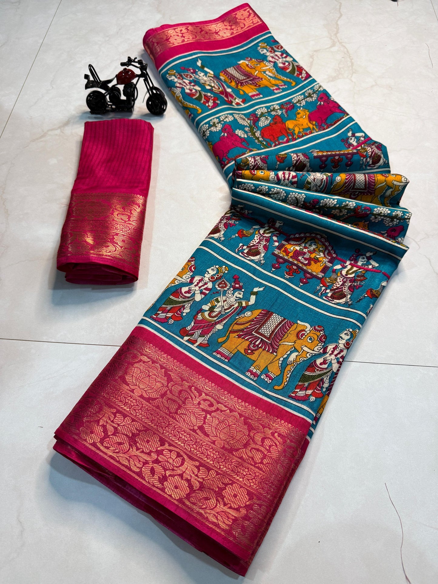Kayatri New Pure Dola Silk With Jequrd Silk Saree