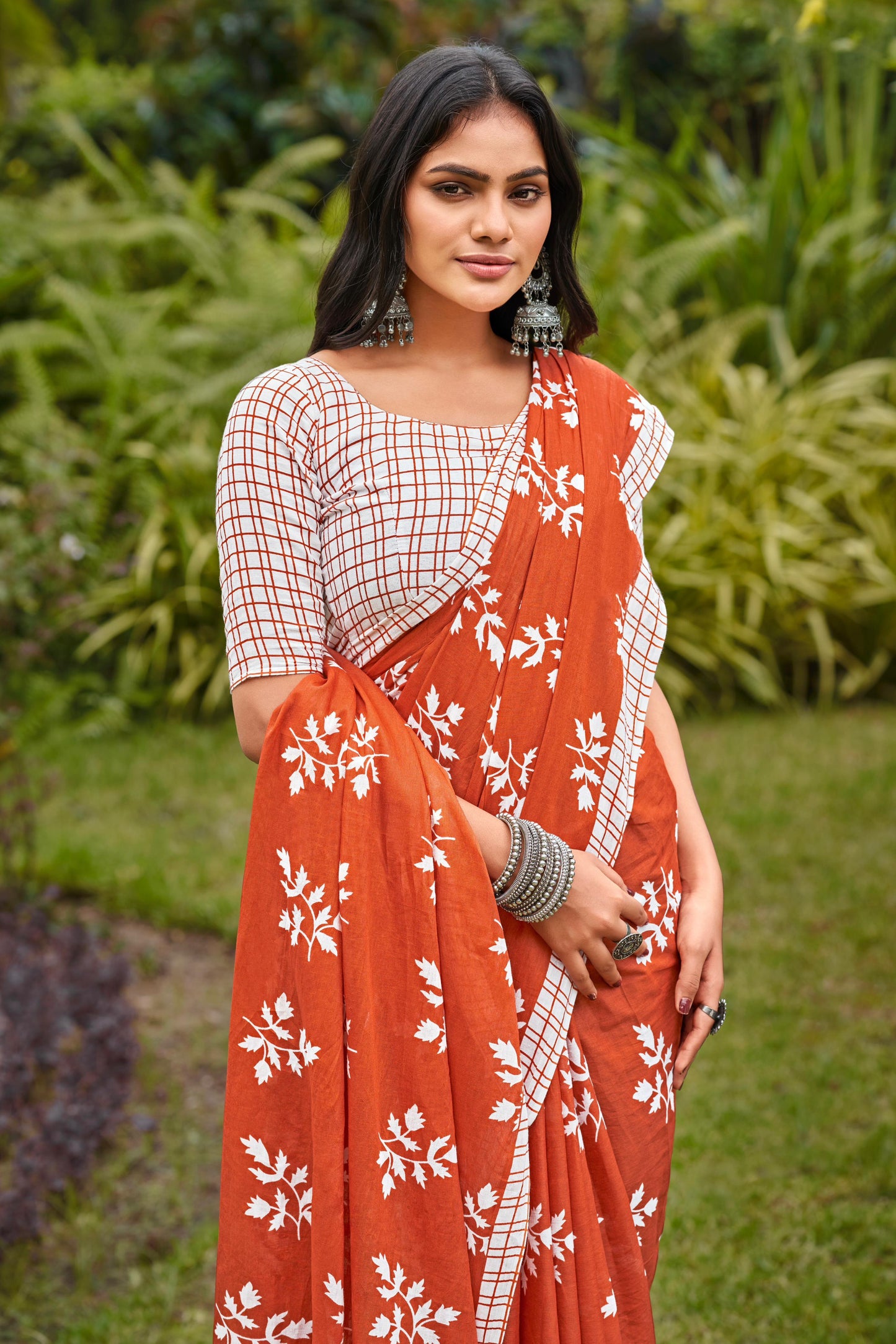 Kayatri New  Bagru Block Printed Cotton Sarees