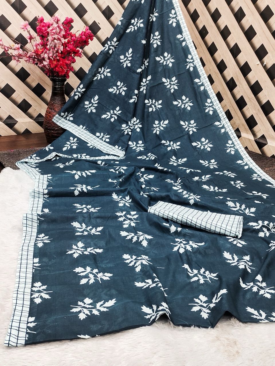 Kayatri New  Bagru Block Printed Cotton Sarees