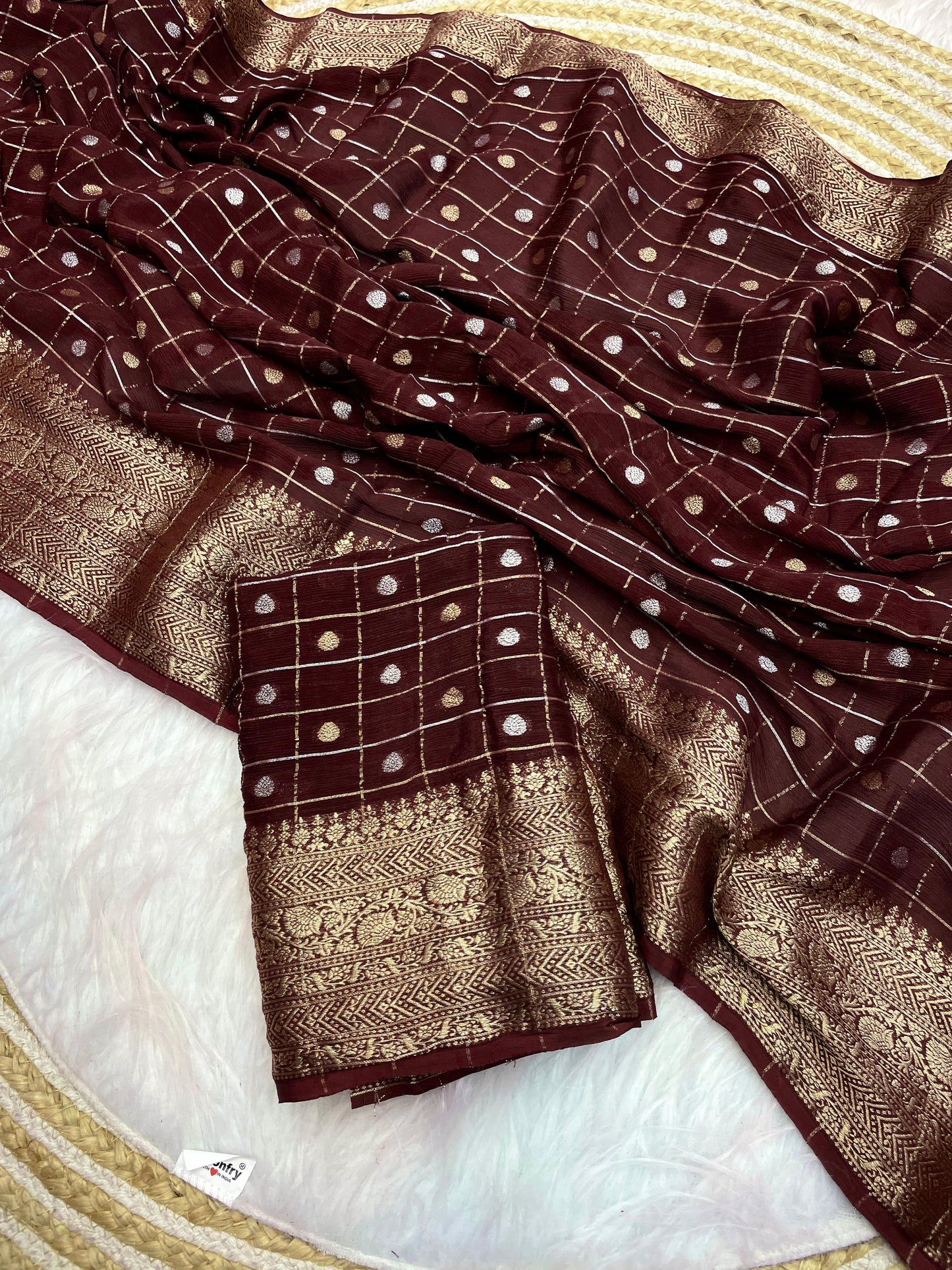Kayatri New Pure Chinon Zari Weaving Saree