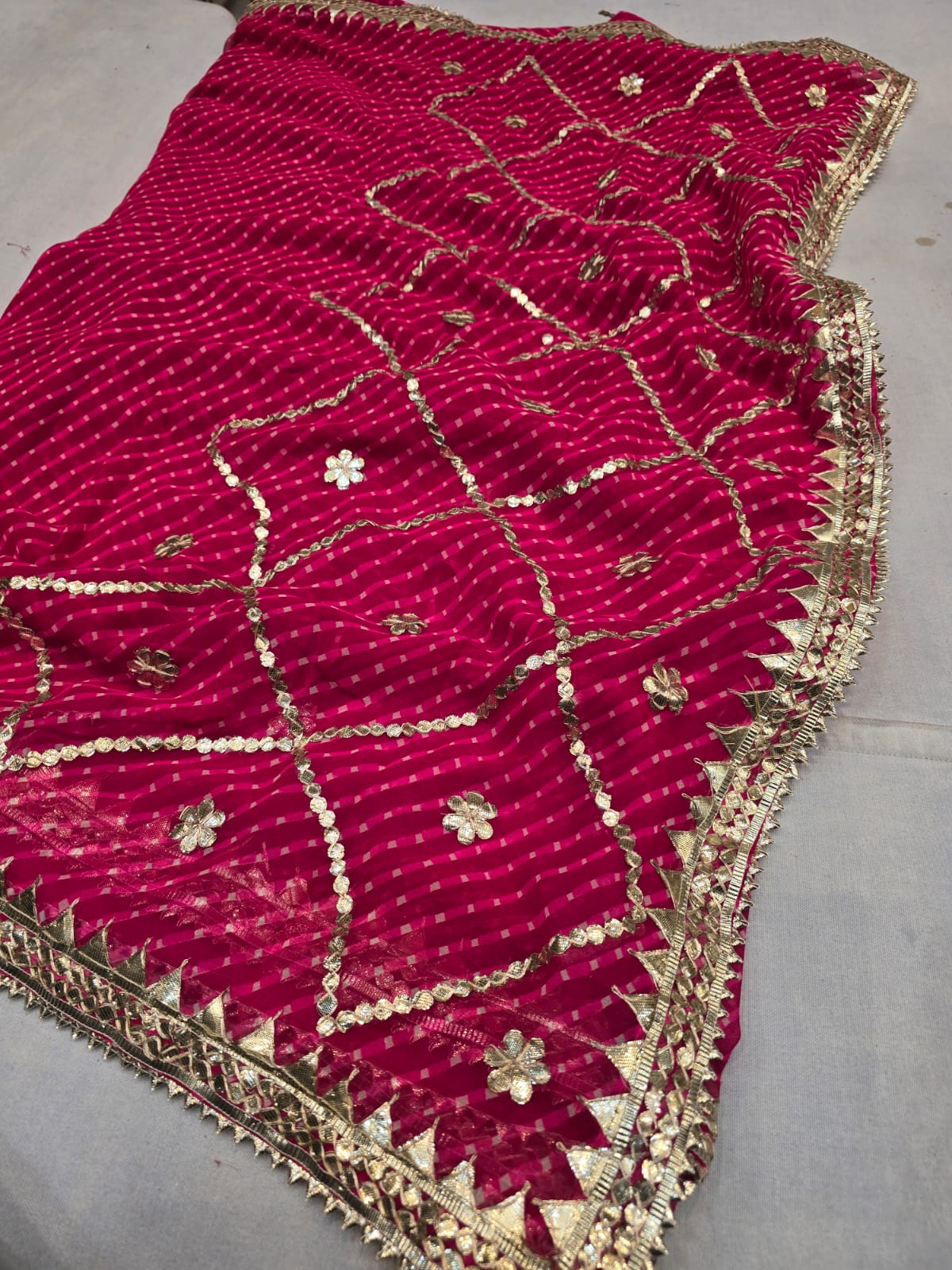 Kayatri New Georgette Mothra Leheriya Saree