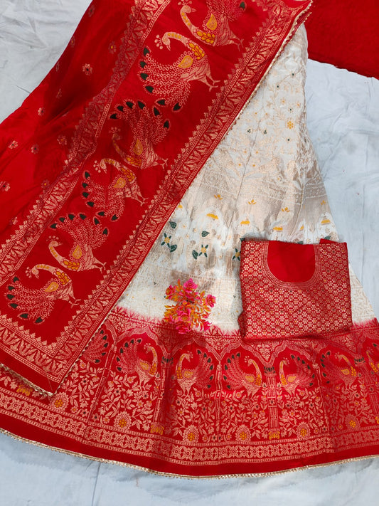 Kayatri Latest Pure Banarasi Dola Silk Lehenga