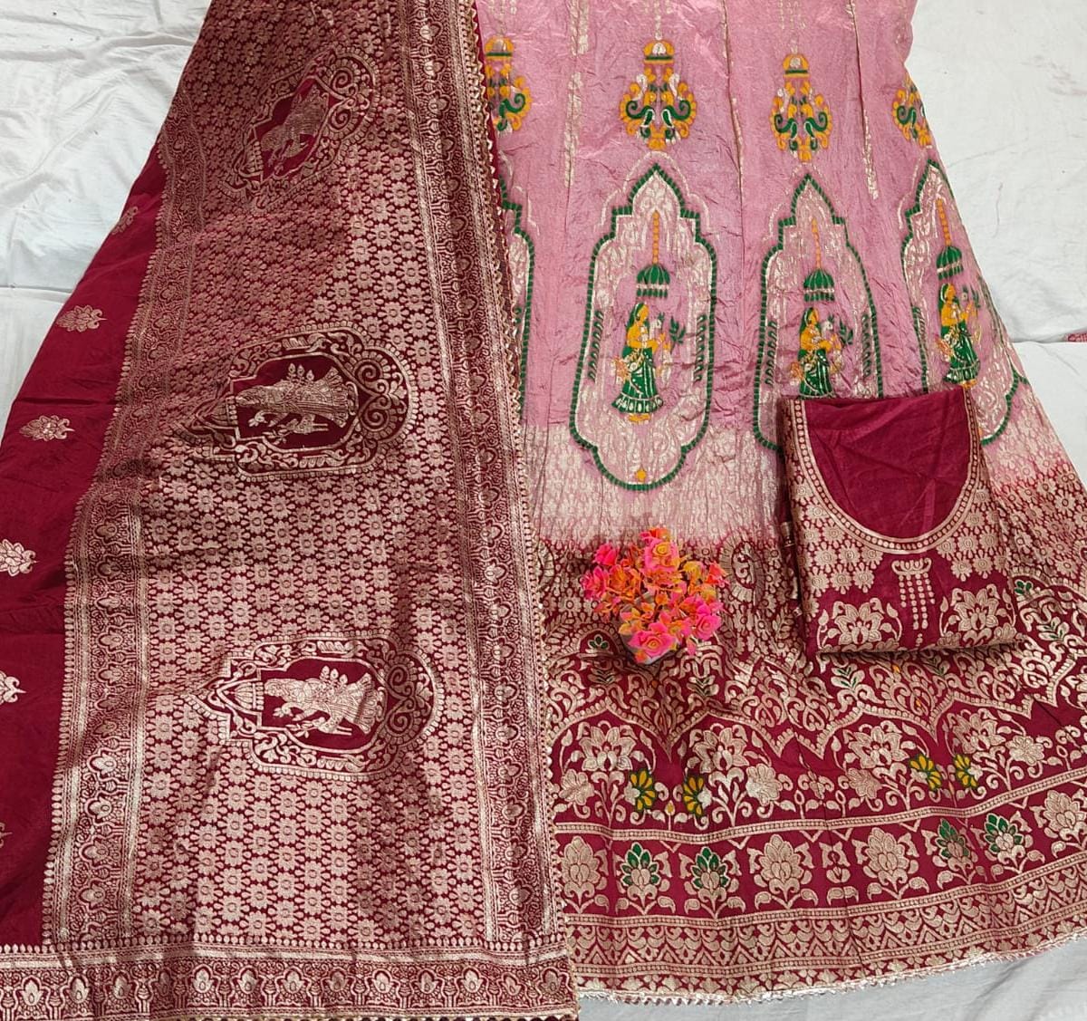 Kayatri New Pure Banarasi Dola Silk Lehenga