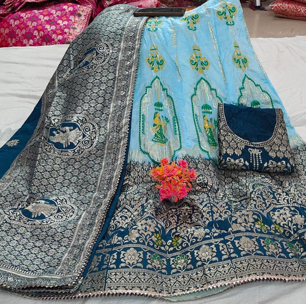 Kayatri New Pure Banarasi Dola Silk Lehenga