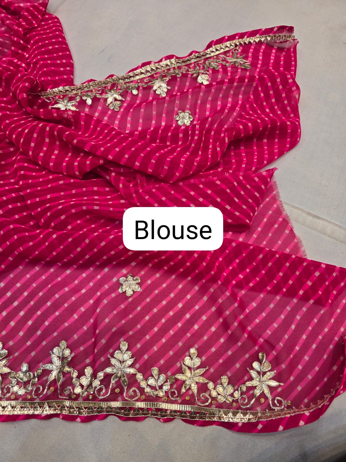 Kayatri New Georgette Gotapatti And Zardosi Work Saree