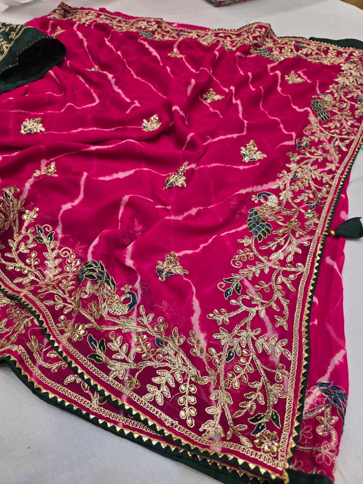 Kayatri New Georgette Leheriya Style Saree
