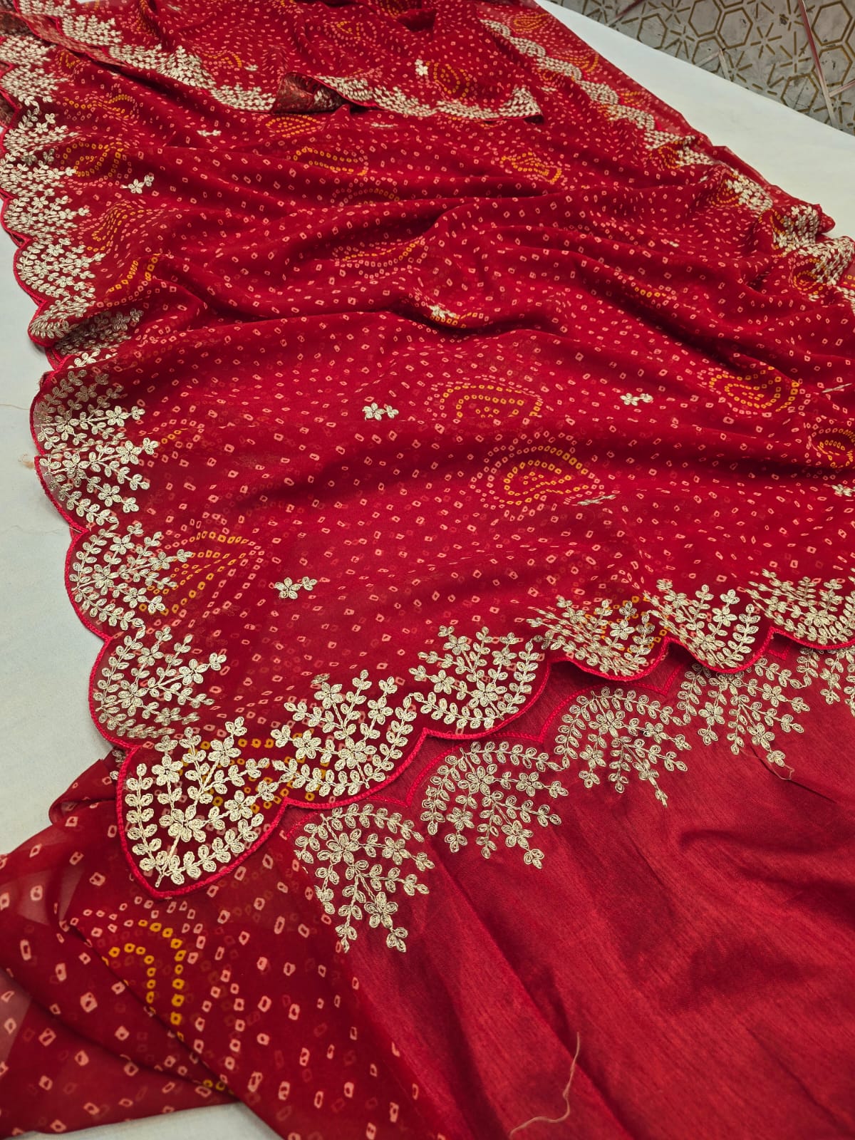 Kayatri New Georgette Pita Zari With Cutwork Border Saree