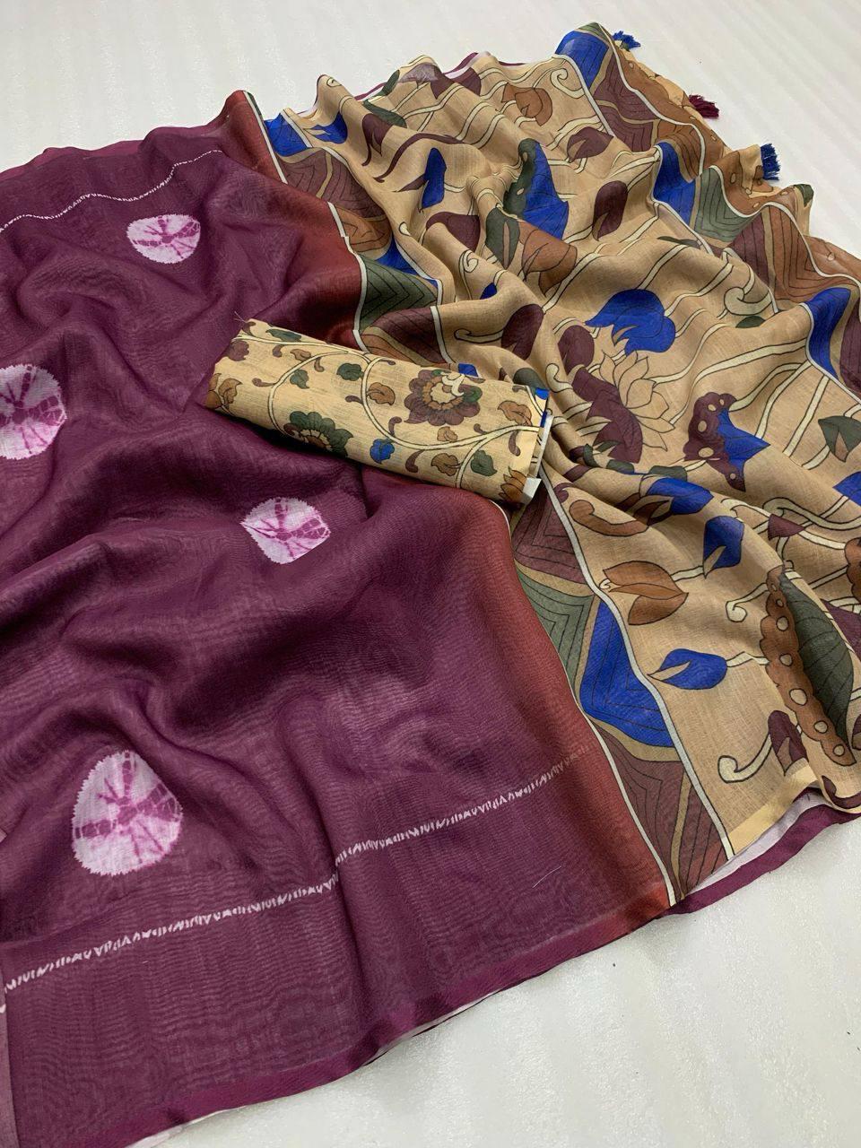 Kayatri New very smooth and light weight Digital Print Saree