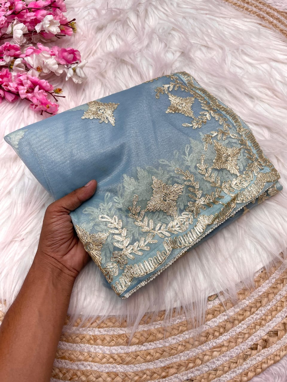Kayatri New Lounch Designer Soft Twil Net Saree