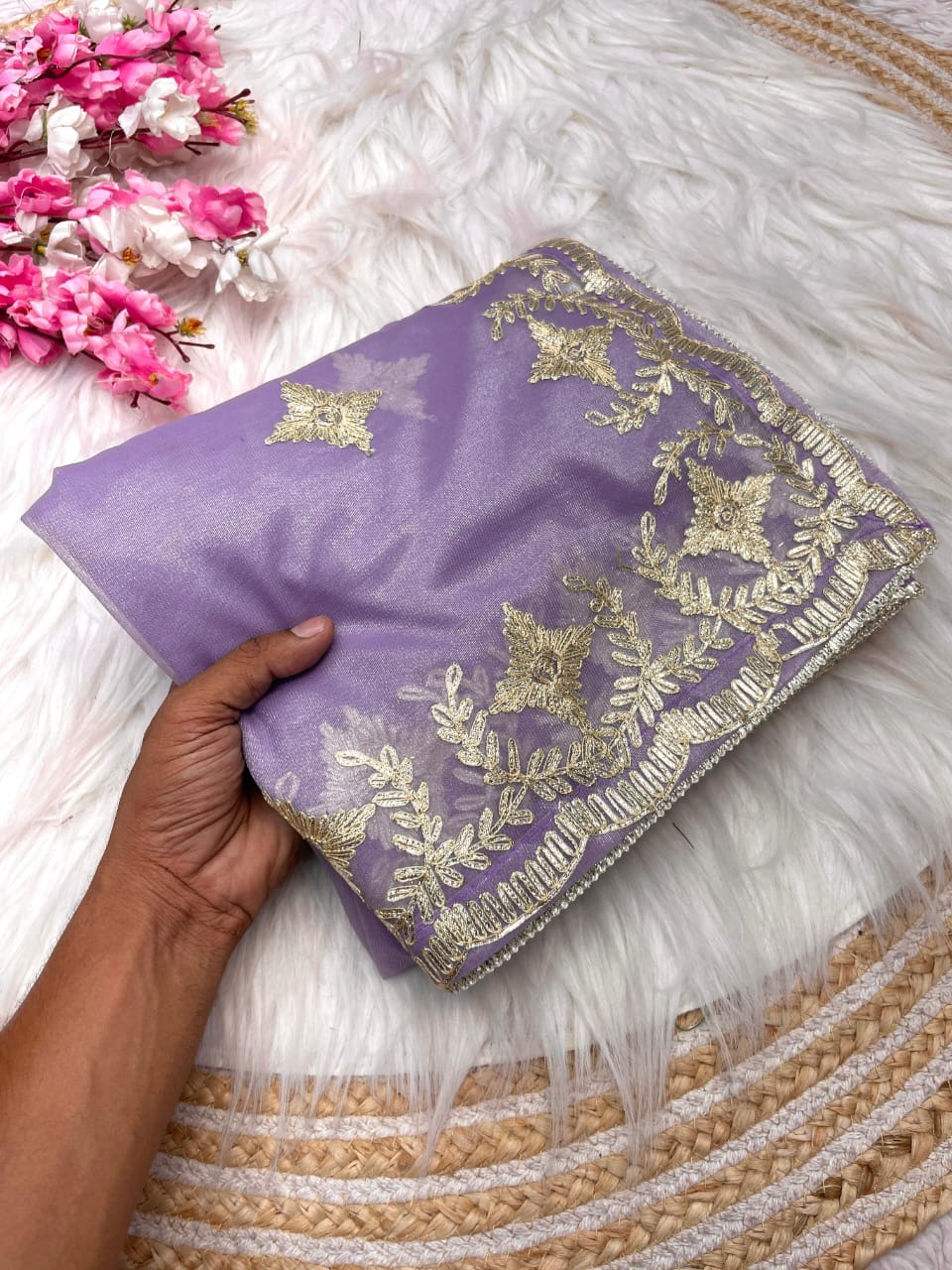 Kayatri New Lounch Designer Soft Twil Net Saree