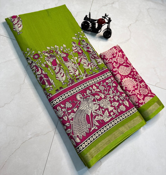 Kayatri New Heavy Viscose Georgette Zari Weaving Saree