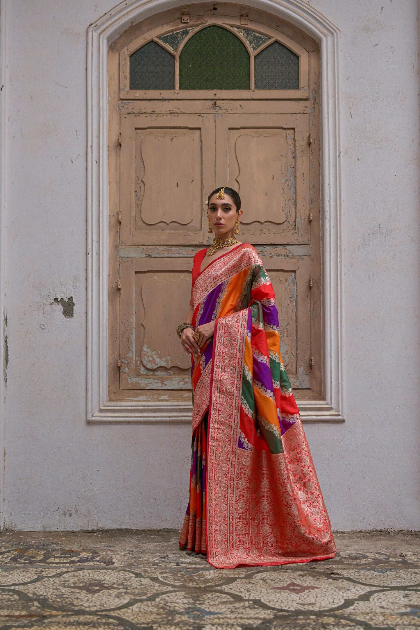 Kayatri New Banarasi Silk Zari Weaving Saree