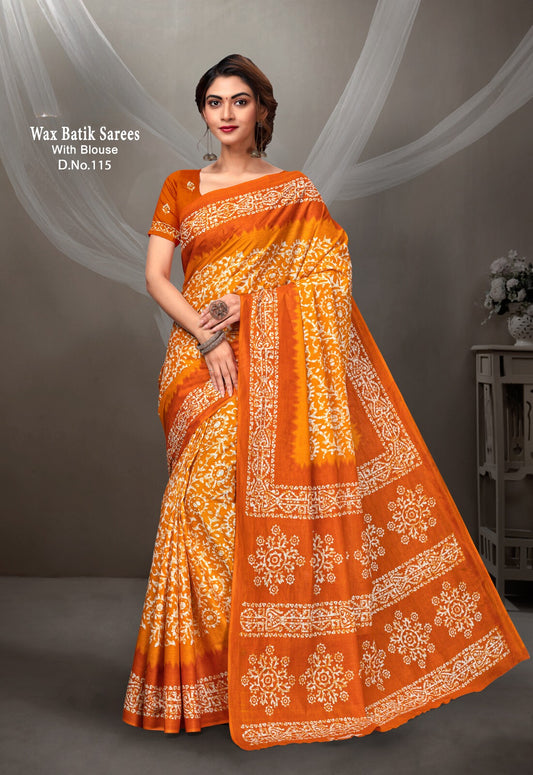 Kayatri New Pure Heavy Malai Cotton Printed Saree