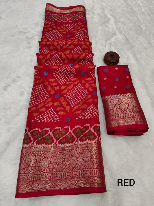 Kayatri New Pure Dola Silk HD kalamkari style print Saree