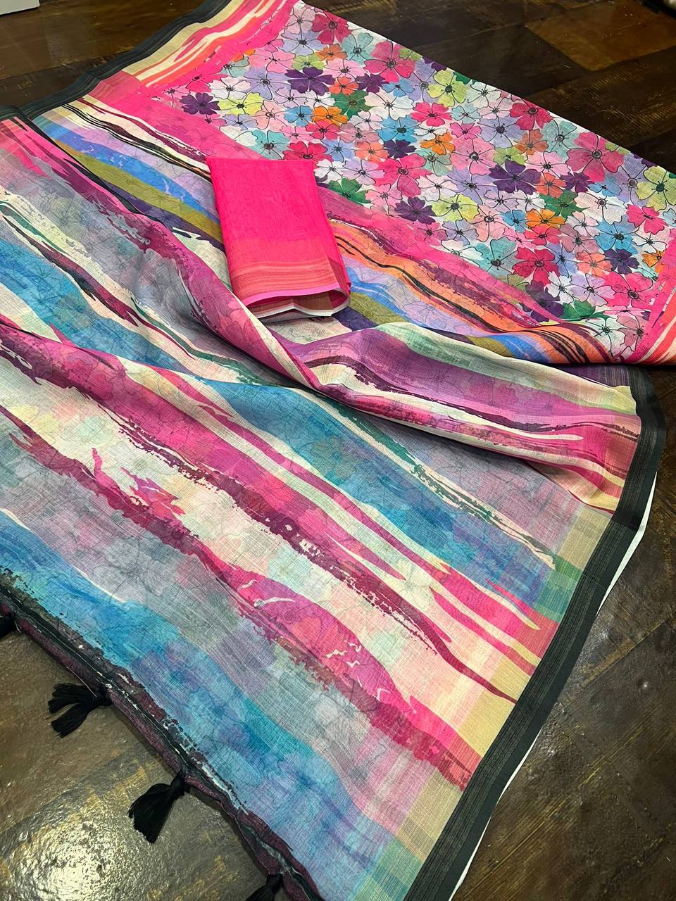 Kayatri New Lounched Digital Print Light Weight Saree