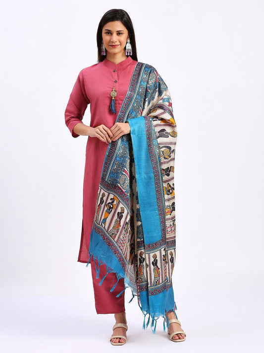 Kayatri Solid Pink Colour fully stitched ethnic set