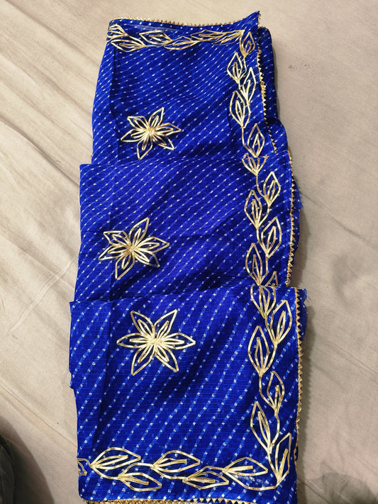 Kayatri New Mothra Patta Leheriya Saree