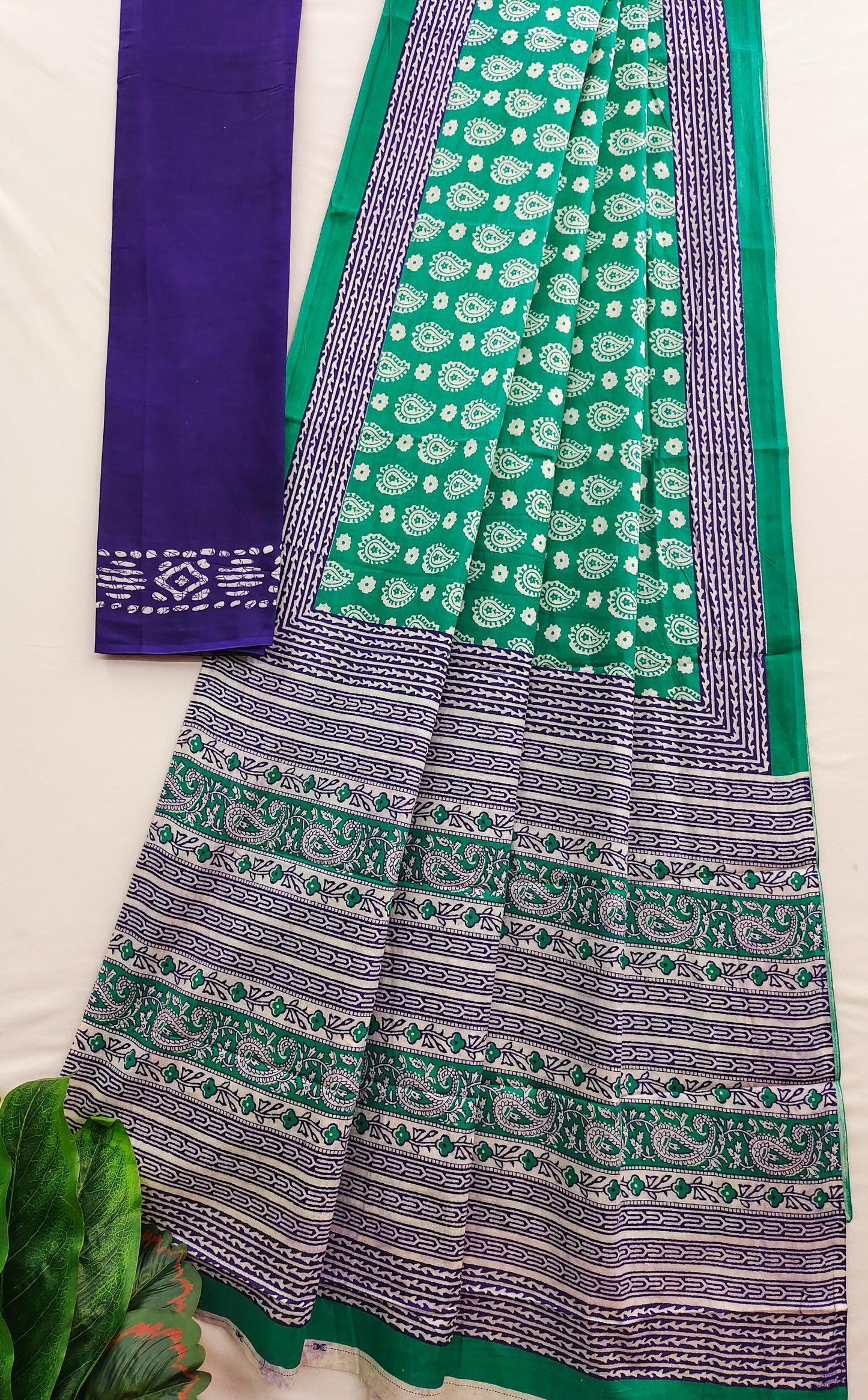 Kayatri New Bagru Block Print Cotton mulmul sarees