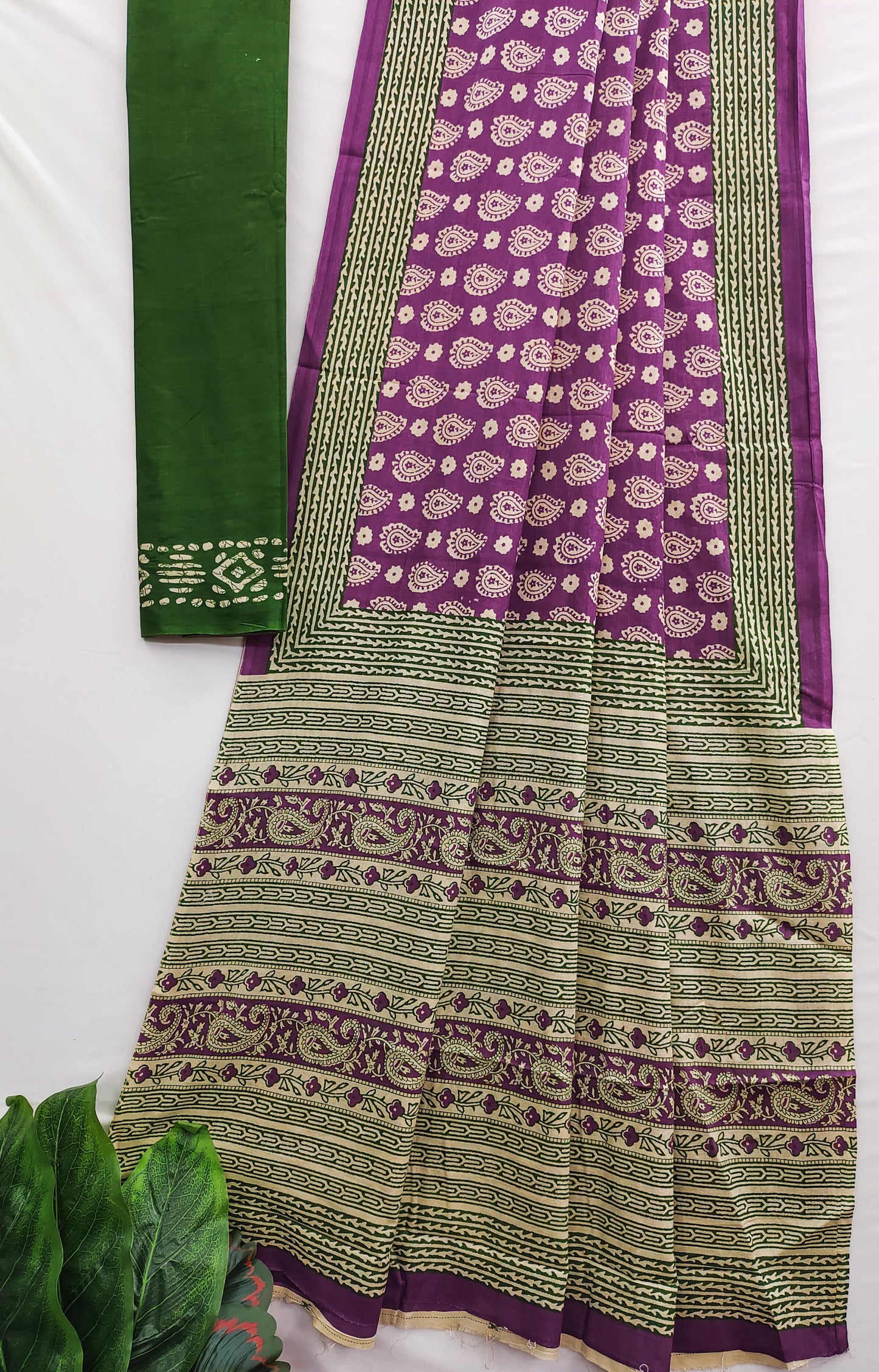 Kayatri New Bagru Block Print Cotton mulmul sarees